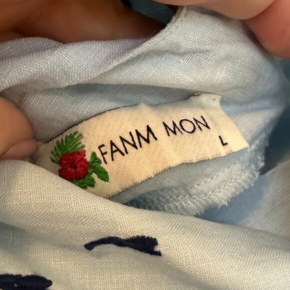 EUC Fanm Mon Galata Dress in Light Lagoon - Size Large - Picture 6 of 6